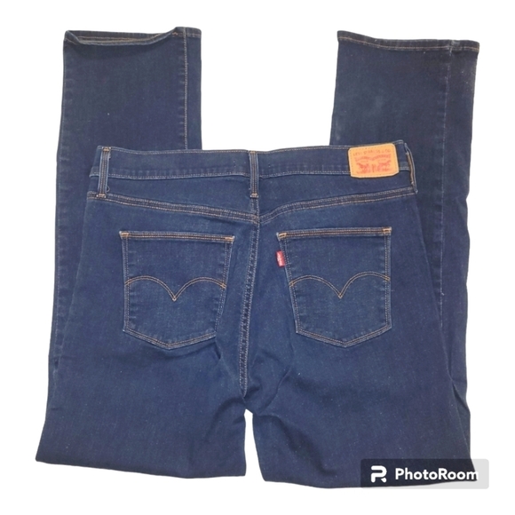 Levi's Slimming Straight medium wash  straight leg jeans with stretch - Picture 6 of 7